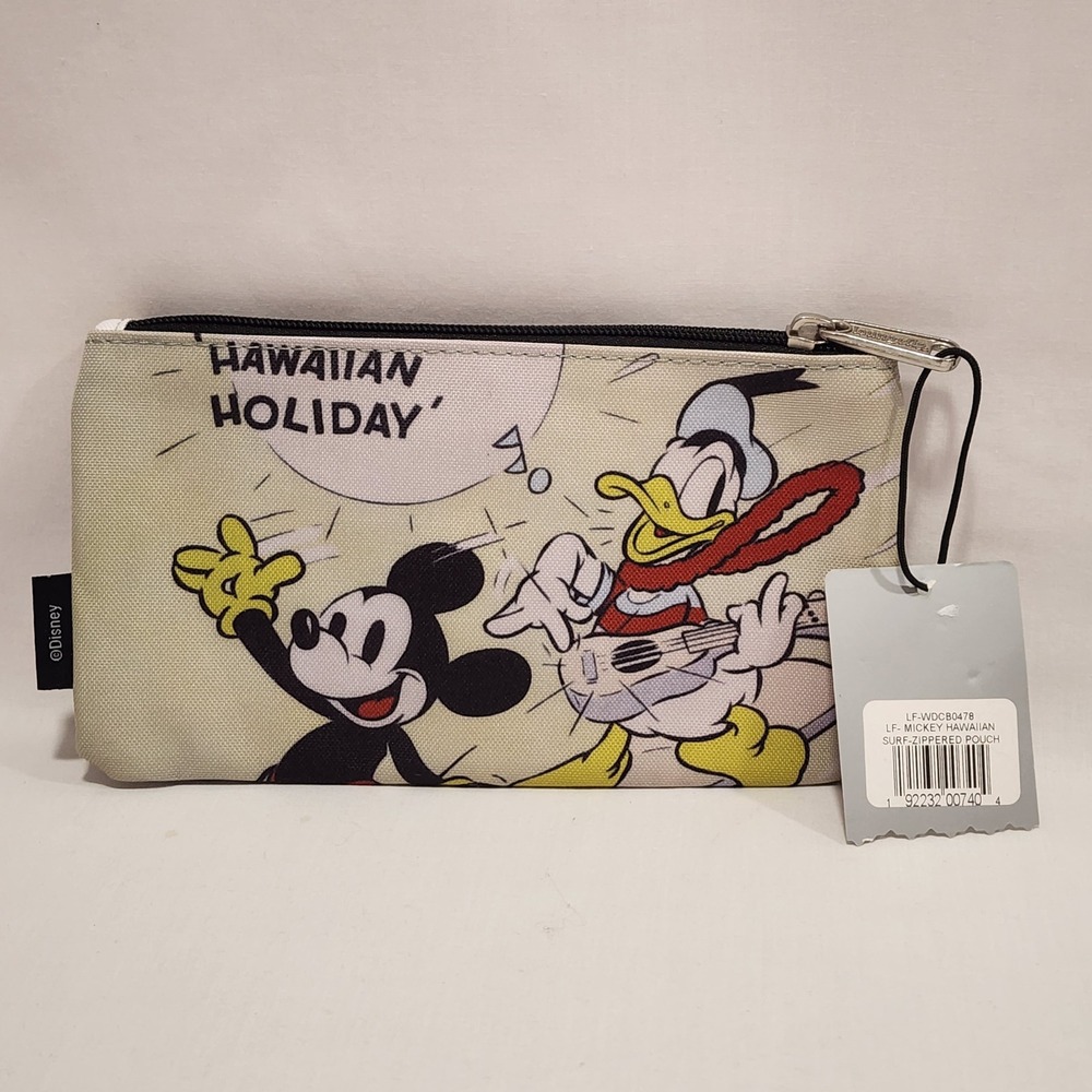 Loungefly‎ Disney Mickey Hawaiian Holiday Surf Zippered Pouch LF-WDCB0478 NWT - Picture 6 of 8